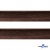 Кант атласный 074, шир. 12 мм (в упак. 65,8 м), цвет коричневый - купить в Бийске. Цена: 237.16 руб.