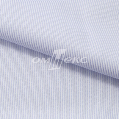Ткань сорочечная Пула, 115 г/м2, 58% пэ,42% хл, шир.150 см, цв.1-голубой, (арт.107) - купить в Бийске. Цена 306.69 руб.