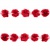 Тесьма плетеная "Рюш", упак. 9,14 м, цвет красный - купить в Бийске. Цена: 46.82 руб.