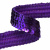 Тесьма с пайетками 12, шир. 20 мм/уп. 25+/-1 м, цвет фиолет - купить в Бийске. Цена: 778.19 руб.