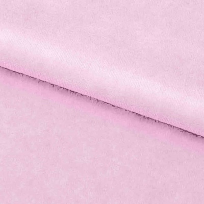 Велюр JS LIGHT 1, 220 гр/м2, шир.150 см, (3,3 м/кг), цвет бл.розовый - купить в Бийске. Цена 1 055.34 руб.