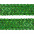 Тесьма с пайетками D4, шир. 35 мм/уп. 25+/-1 м, цвет зелёный - купить в Бийске. Цена: 1 308.30 руб.