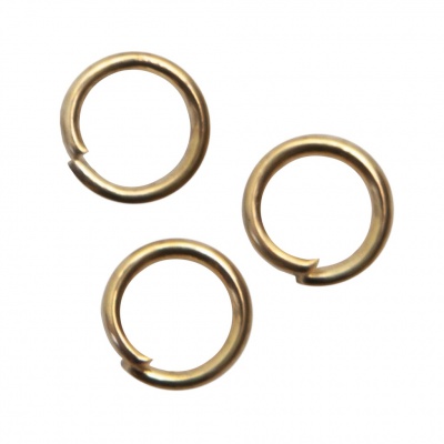 Кольцо  соединительное для бижутерии 5 мм, цв.-золото - купить в Бийске. Цена: 0.44 руб.