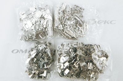 Крючки брючные 4 шипа "Стром" 144 шт. никель - купить в Бийске. Цена: 383.97 руб.
