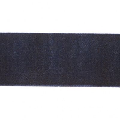 Лента бархатная нейлон, шир.25 мм, (упак. 45,7м), цв.180-т.синий - купить в Бийске. Цена: 800.84 руб.