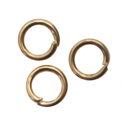 Кольцо  соединительное для бижутерии 4 мм, цв.-золото - купить в Бийске. Цена: 0.41 руб.