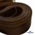 Регилиновая лента, шир.100мм, (уп.25 ярд), цв.- коричневый - купить в Бийске. Цена: 694.13 руб.