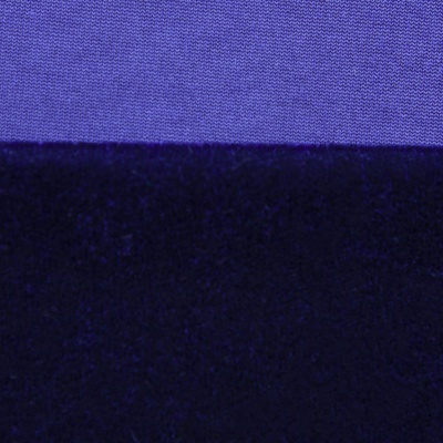 Бархат стрейч №14, 240 гр/м2, шир.160 см, (2,6 м/кг), цвет т.синий - купить в Бийске. Цена 740.88 руб.