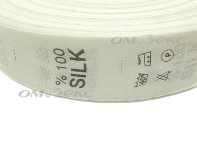 Состав и уход за тк.100% Silk (1000 шт) - купить в Бийске. Цена: 520.46 руб.