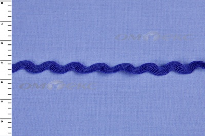 Тесьма плетеная "Вьюнчик"/синий - купить в Бийске. Цена: 40.72 руб.