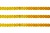 Пайетки "ОмТекс" на нитях, CREAM, 6 мм С / упак.73+/-1м, цв. 92 - золото - купить в Бийске. Цена: 484.77 руб.