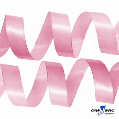 050-нежно-розовый Лента атласная упаковочная (В) 85+/-5гр/м2, шир.25 мм (1/2), 25+/-1 м - купить в Бийске. Цена: 53.96 руб.
