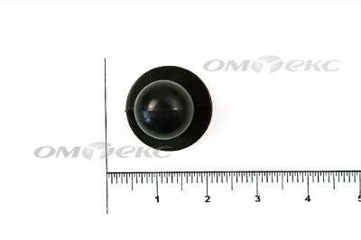 Пуговица поварская "Пукля", 10 мм, цвет чёрный - купить в Бийске. Цена: 2.03 руб.