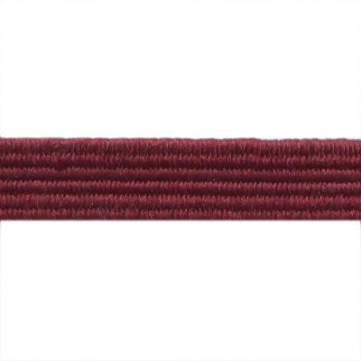 Резиновые нити с текстильным покрытием, шир. 6 мм ( упак.30 м/уп), цв.- 88-бордо - купить в Бийске. Цена: 155.22 руб.