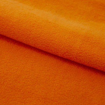 Флис DTY 16-1358, 250 г/м2, шир. 150 см, цвет оранжевый - купить в Бийске. Цена 640.46 руб.
