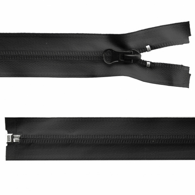 Молния водонепроницаемая PVC Т-7, 100 см, разъемная, цвет чёрный - купить в Бийске. Цена: 61.89 руб.