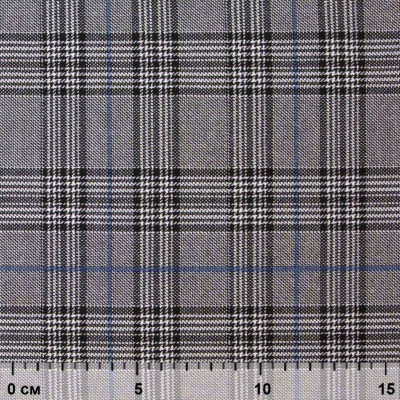 Ткань костюмная "Клер" 80% P, 16% R, 4% S, 200 г/м2, шир.150 см,#3 цв-серый/синий - купить в Бийске. Цена 412.02 руб.