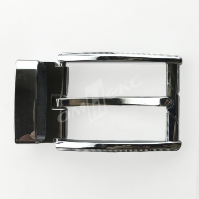Пряжка металлическая для мужского ремня 845005А#2 (шир.ремня 40 мм), цв.-никель - купить в Бийске. Цена: 110.29 руб.