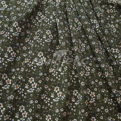 Плательная ткань "Фламенко" 11.2, 80 гр/м2, шир.150 см, принт растительный - купить в Бийске. Цена 259.21 руб.
