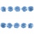 Тесьма плетеная "Рюш", упак. 9,14 м, цвет голубой - купить в Бийске. Цена: 45.87 руб.
