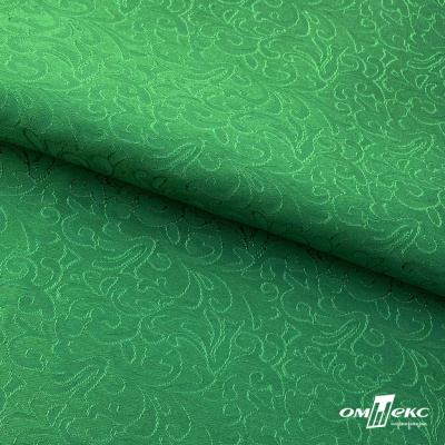 Ткань жаккард королевский, 100% полиэстр 180 г/м 2, шир.150 см, цв-зеленый - купить в Бийске. Цена 293.39 руб.