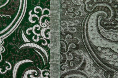 Ткань костюмная жаккард, 135 гр/м2, шир.150см, цвет зелёный№4 - купить в Бийске. Цена 441.94 руб.