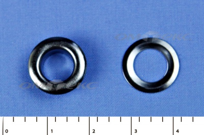 Люверсы металлические, блочка/кольцо, №5 (8 мм) упак.1000 шт- цв.никель - купить в Бийске. Цена: 392 руб.