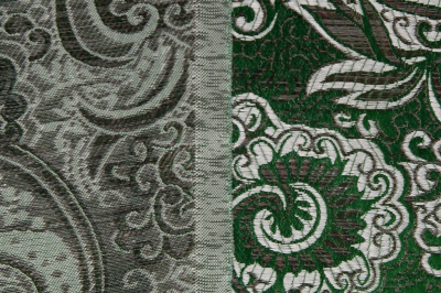 Ткань костюмная жаккард, 135 гр/м2, шир.150см, цвет зелёный№4 - купить в Бийске. Цена 441.94 руб.