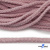 Шнур плетеный d-6 мм круглый, 70% хлопок 30% полиэстер, уп.90+/-1 м, цв.1087-розовый - купить в Бийске. Цена: 588 руб.