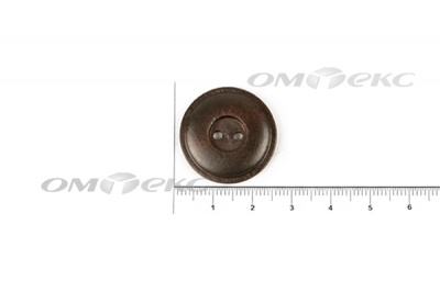 Пуговица деревянная круглая №54 (25мм) - купить в Бийске. Цена: 4.12 руб.
