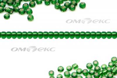 Бисер (SL) 11/0 ( упак.100 гр) цв.27В - зелёный - купить в Бийске. Цена: 53.34 руб.