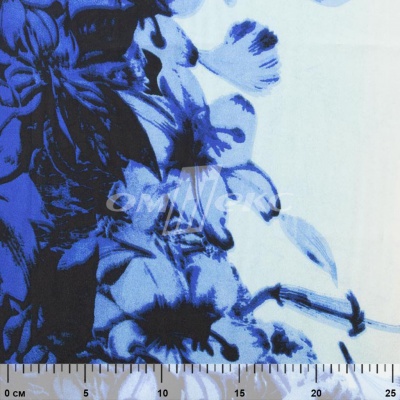 Плательная ткань "Фламенко" 19.1, 80 гр/м2, шир.150 см, принт растительный - купить в Бийске. Цена 241.49 руб.