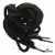 Шнурки #106-09, круглые 130 см, цв.чёрный - купить в Бийске. Цена: 21.92 руб.