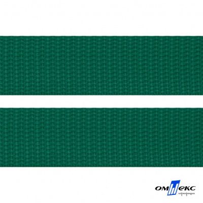 Зелёный- цв.876 -Текстильная лента-стропа 550 гр/м2 ,100% пэ шир.40 мм (боб.50+/-1 м) - купить в Бийске. Цена: 637.68 руб.