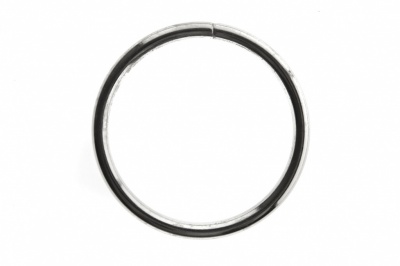 Кольцо металлическое №40 мм, цв.-никель - купить в Бийске. Цена: 4.45 руб.