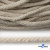 Шнур плетеный d-6 мм круглый, 70% хлопок 30% полиэстер, уп.90+/-1 м, цв.1077-лён - купить в Бийске. Цена: 588 руб.