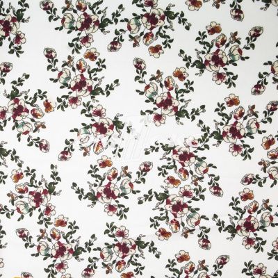 Плательная ткань "Фламенко" 23.1, 80 гр/м2, шир.150 см, принт растительный - купить в Бийске. Цена 264.56 руб.