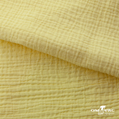 Ткань Муслин, 100% хлопок, 125 гр/м2, шир. 135 см (12-0824) цв.лимон нюд - купить в Бийске. Цена 337.25 руб.