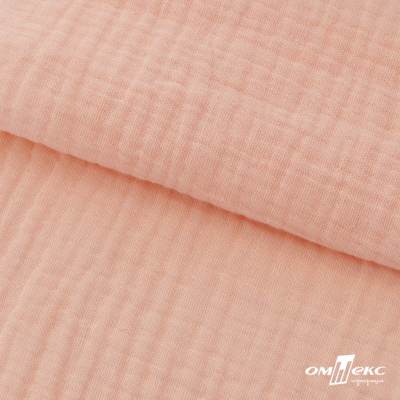 Ткань Муслин, 100% хлопок, 125 гр/м2, шир. 140 см #201 цв.(18)-розовый персик - купить в Бийске. Цена 464.97 руб.
