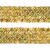 Тесьма с пайетками D16, шир. 35 мм/уп. 25+/-1 м, цвет золото - купить в Бийске. Цена: 1 281.60 руб.