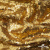 Трикотажное полотно, Сетка с пайетками,188 гр/м2, шир.140 см, цв.-тем.золото (#51) - купить в Бийске. Цена 505.15 руб.