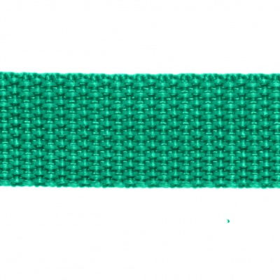 Стропа текстильная, шир. 25 мм (в нам. 50+/-1 ярд), цвет яр.зелёный - купить в Бийске. Цена: 397.52 руб.