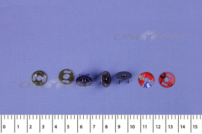 Кнопки магнитные МКМ-02, диам. 18 мм, чёрный никель - купить в Бийске. Цена: 14.49 руб.