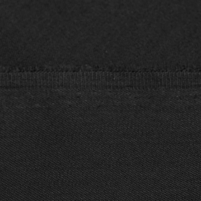 Костюмная ткань с вискозой "Рошель", 250 гр/м2, шир.150см, цвет чёрный - купить в Бийске. Цена 442.59 руб.