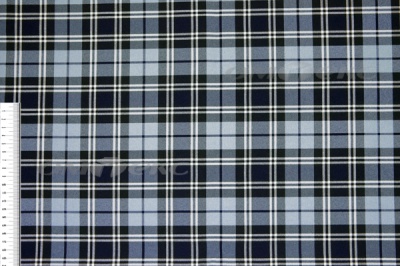 Ткань костюмная клетка Т7274 2004, 220 гр/м2, шир.150см, цвет т.синий/гол/бел - купить в Бийске. Цена 