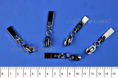 Слайдер декоративный, металлический №1/спираль Т7/никель - купить в Бийске. Цена: 6.29 руб.