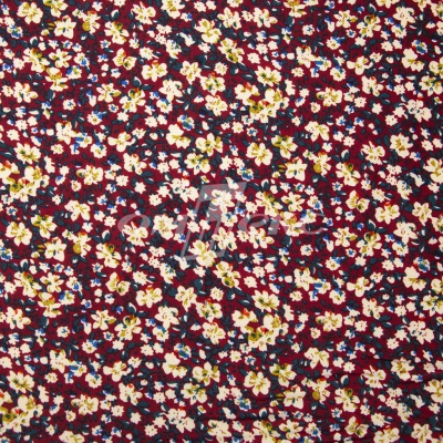Плательная ткань "Софи" 5.1, 75 гр/м2, шир.150 см, принт растительный - купить в Бийске. Цена 243.96 руб.