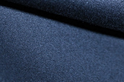 Ткань костюмная 8874/3, цвет темно-синий, 100% полиэфир - купить в Бийске. Цена 433.60 руб.