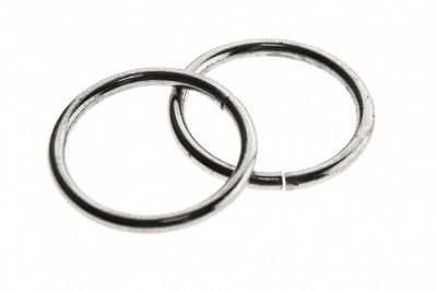 Кольцо металлическое d-15 мм, цв.-никель - купить в Бийске. Цена: 2.45 руб.