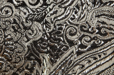 Ткань костюмная жаккард №11, 140 гр/м2, шир.150см, цвет тем.серебро - купить в Бийске. Цена 383.29 руб.